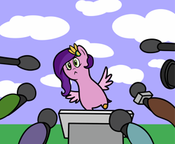 Size: 2048x1686 | Tagged: safe, artist:ewoudcponies, pipp petals, pegasus, pony, g5, adorapipp, cute, female, interview, offscreen character