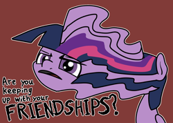 Size: 2048x1460 | Tagged: safe, artist:ewoudcponies, twilight sparkle, pony, g4, are you frustrated?, female, meme, necc, ponified meme, simple background, solo