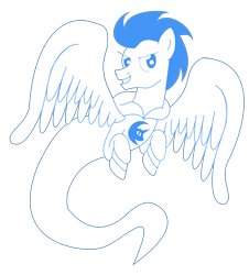 Size: 2502x2772 | Tagged: safe, artist:starcadia, oc, oc only, oc:pipe dream, ghost, ghost pony, pegasus, pony, clothes, feathered wings, homestuck, hoodie, male, mare in the moon, moon, simple background, solo, sprite (homestuck), transparent background, wings