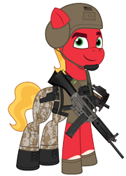 Size: 862x1200 | Tagged: safe, artist:edy_january, artist:prixy05, edit, vector edit, sprout cloverleaf, earth pony, pony, g5, my little pony: tell your tale, armor, assault, beretta, body armor, boots, call of duty, call of duty: warzone, clothes, combat knife, delta forces, gloves, gun, handgun, helmet, m9, m9a1, male, military, military pants, military uniform, p90, pistol, radio, shirt, shoes, shotgun, simple background, soldier, soldier pony, solo, stallion, submachinegun, tactical vest, transparent background, uniform, us army, usas 12, vector, vest, vulgar description, weapon