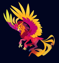 Size: 1853x1985 | Tagged: safe, artist:rr29578979, philomena, hippogriff, hippogriffied, species swap
