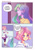 Size: 2481x3507 | Tagged: safe, artist:wakinup, princess celestia, principal celestia, oc, oc:sunrise shimmer, human, fanfic:destinyofsunrise, equestria girls, g4, adopted offspring, coffee, comic, dialogue, duo, duo female, fanfic, female, magical lesbian spawn, momlestia, offspring, older, parent:princess celestia, parent:sunset shimmer, parent:unknown, parents:sunsestia, smiling, speech bubble