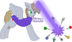 Size: 2700x1600 | Tagged: safe, oc, oc only, oc:emperor bigpip, alicorn, pony, alicorn oc, blonde mane, blonde tail, clothes, explosion, green eyes, horn, laser, magic, meme, open mouth, ponified meme, rimworld, robe, simple background, solo, spread wings, standing, tail, text, transparent background, wings