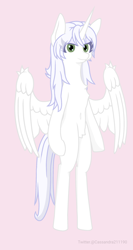 Size: 1600x3000 | Tagged: safe, artist:cassandra211190, oc, oc:κασσάνδρα, alicorn, pony, alicorn oc, horn, wings