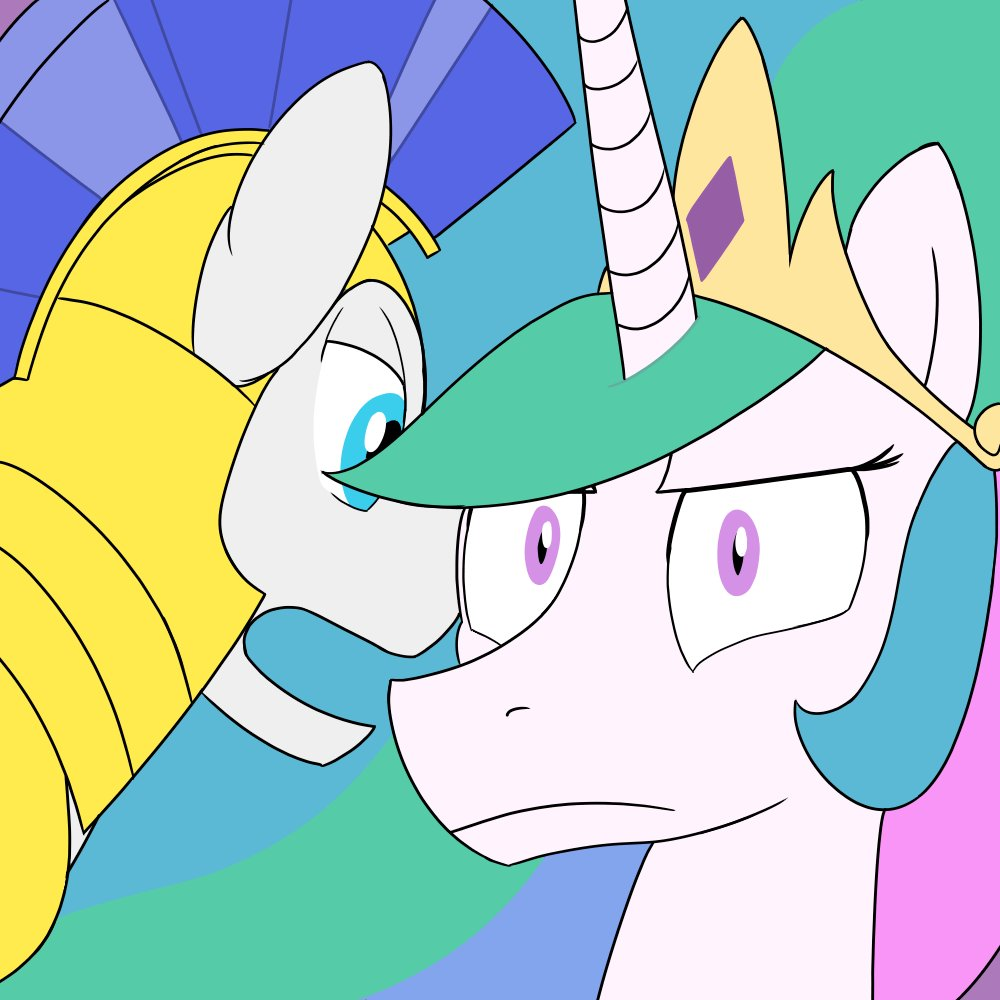 #3332820 - safe, artist:unitxxvii, princess celestia, alicorn, pony, g4 ...