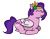 Size: 1280x1000 | Tagged: safe, artist:sleeplesseevee, pipp petals, pegasus, pony, g5, cute, female, folded wings, happy, jewelry, lying down, mare, outline, ponyloaf, prone, simple background, smiling, solo, tiara, transparent background, white outline, wings