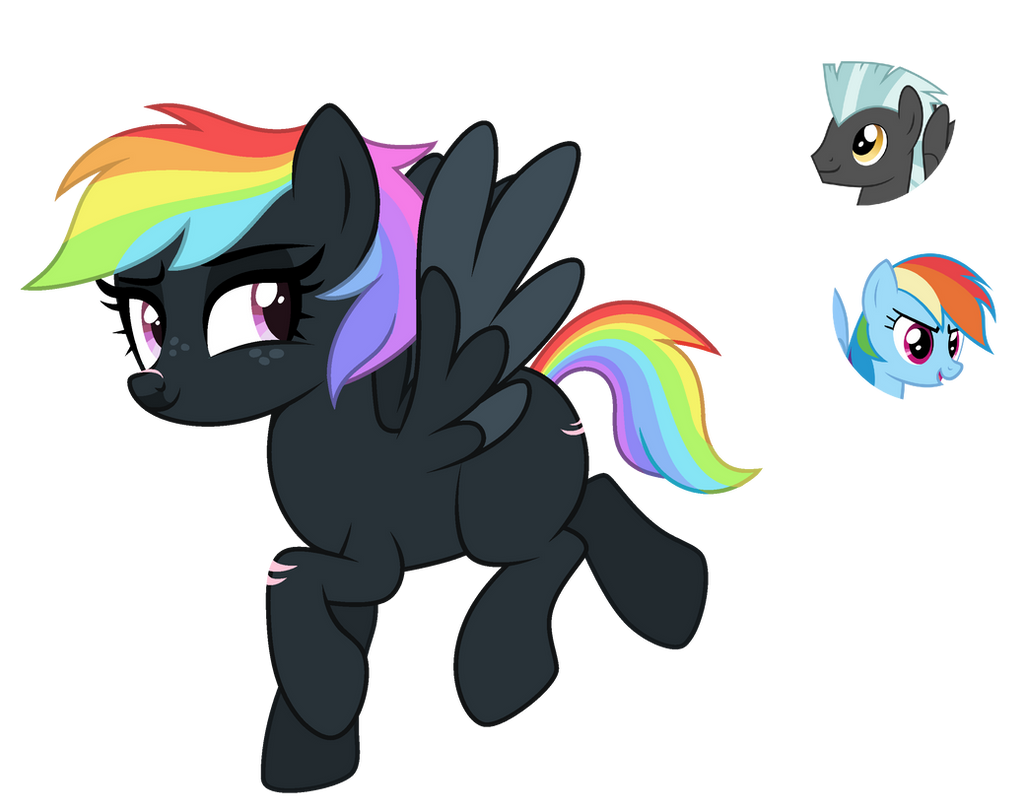 Safe Artist Sapphiretwinkle Rainbow Dash Thunderlane Oc