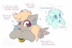 Size: 3400x2300 | Tagged: safe, artist:mirtash, derpy hooves, lightning dust, pegasus, pony, g4, parental glideance, alternate name, alternate universe, blonde mane, blushing, bust, cute, derpabetes, dialogue, duo, duo female, ear fluff, emanata, eye clipping through hair, eyebrows, eyebrows visible through hair, eyelashes, female, filly, filly derpy, filly derpy hooves, filly lightning dust, friendshipping, gray coat, high res, hooves together, leg fluff, long mane, looking away, medal, open mouth, open smile, shy, shy smile, simple background, smiling, spread wings, starry eyes, talking, text, underp, weapons-grade cute, white background, wingding eyes, wings, yellow eyes, younger