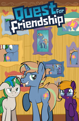 Size: 1920x2947 | Tagged: safe, artist:alexdti, oc, oc:brainstorm (alexdti), oc:purple creativity, oc:star logic, pegasus, pony, unicorn, comic:quest for friendship, comic:quest for friendship retold, horn