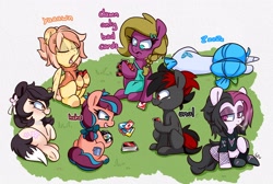 Size: 3306x2228 | Tagged: source needed, safe, artist:lou, oc, oc only, oc:varan, pony, female, male, mare