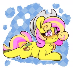 Size: 2112x1964 | Tagged: source needed, safe, artist:lou, oc, oc only, pony, female, lying down, mare, prone
