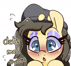 Size: 2200x2056 | Tagged: source needed, safe, artist:lou, oc, oc only, oc:melanie mousse, pony, bust, female, mare