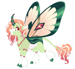 Size: 3600x3300 | Tagged: safe, artist:gigason, oc, oc:glasswing, changedling, changeling, cloven hooves, simple background, solo, transparent background