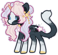 Size: 634x597 | Tagged: safe, artist:lonecrystalcat, oc, oc only, pony, unicorn, base used, cat tail, female, horn, mare, simple background, solo, tail, transparent background, unicorn oc