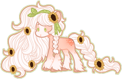 Size: 1107x716 | Tagged: safe, artist:lonecrystalcat, oc, oc only, earth pony, pony, base used, earth pony oc, female, flower, flower in hair, mare, simple background, solo, transparent background, unshorn fetlocks