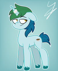 Size: 1578x1946 | Tagged: safe, oc, oc only, oc:kyeran, g5, my little pony: tell your tale, gradient background, smiling, solo