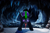 Size: 4200x2802 | Tagged: safe, ai assisted, ai content, artist:emptyplotfiller, pharynx, changeling, fanfic:crossing the trixie bridge:a new life in the crystal empire, g4, cave, mount everhoof, oil, purple changeling, solo, story included