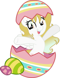 Size: 771x1000 | Tagged: safe, artist:mickey1909, oc, oc only, oc:honey bun, pegasus, base used, easter, easter egg, female, holiday, simple background, solo, transparent background