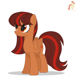 Size: 2500x2500 | Tagged: safe, artist:r4hucksake, oc, oc only, oc:maple ember, pegasus, pony, cute, female, mare, red eyes, simple background, smiling, solo, transparent background