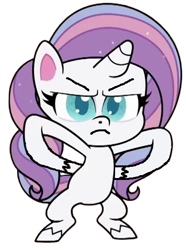 Size: 383x514 | Tagged: safe, edit, edited screencap, editor:luckydog416, screencap, potion nova, pony, unicorn, all that jitters, g4, g4.5, my little pony: pony life, bipedal, female, hoof on hip, horn, mare, not a vector, simple background, solo, transparent background