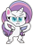 Size: 383x514 | Tagged: safe, artist:luckydog416, edit, edited screencap, screencap, potion nova, pony, unicorn, all that jitters, g4.5, my little pony: pony life, bipedal, female, hoof on hip, horn, mare, simple background, solo, transparent background
