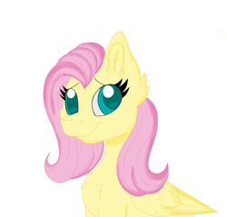 Size: 1962x1874 | Tagged: safe, artist:sparkly-retsuko, fluttershy, pony, g4, simple background, solo, white background