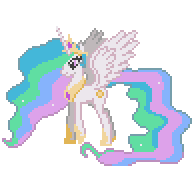 Size: 192x188 | Tagged: safe, artist:oppl jok, princess celestia, alicorn, pony, g4, animated, concave belly, crown, desktop ponies, ethereal mane, ethereal tail, female, gif, hoof shoes, horn, jewelry, long horn, long mane, long tail, loop, majestic, mare, peytral, pixel animation, pixel art, princess shoes, regalia, simple background, slender, solo, spread wings, sprite, tail, tall, thin, transparent background, walk cycle, walking, wings