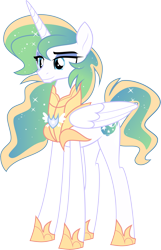 Size: 5215x8121 | Tagged: safe, artist:shootingstarsentry, oc, oc only, oc:prince cosmos, alicorn, absurd resolution, armor, folded wings, long legs, male, simple background, solo, stallion, tall, transparent background, vector, wings