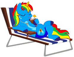 Size: 750x577 | Tagged: safe, artist:shieldwingarmorofgod, oc, oc only, oc:shield wing, alicorn, g4, beach chair, chair, drink, drinking, male, simple background, solo, transparent background