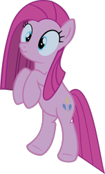 Size: 3178x5216 | Tagged: safe, artist:retroponybro, pinkie pie, earth pony, pony, g4, base used, bipedal, cute, cuteamena, female, full body, mare, pinkamena diane pie, rearing, simple background, transparent background, vector