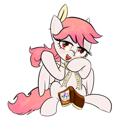 Size: 2048x2048 | Tagged: safe, artist:knife smile, oc, oc only, oc:芳棠, pegasus, blushing, book, feather, female, fimtale, glasses, mare, simple background, solo, transparent background