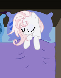 Size: 1280x1632 | Tagged: safe, artist:vi45, oc:pink cherry, pony, unicorn, g4, look before you sleep, female, horn, mare, sleeping, solo