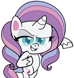 Size: 490x510 | Tagged: safe, edit, edited screencap, editor:luckydog416, screencap, potion nova, pony, unicorn, all that jitters, g4, g4.5, my little pony: pony life, background removed, bipedal, horn, looking at you, not a vector, simple background, solo, transparent background