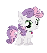 Size: 159x179 | Tagged: safe, gameloft, sweetie belle, hippogriff, g4, my little pony: magic princess, hippogriffied, jewelry, picture for breezies, simple background, solo, species swap, sweetiegriff, transparent background