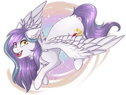 Size: 3921x2945 | Tagged: safe, artist:wallvie, oc, oc:shylu, pegasus, pony, female, heterochromia, mare, solo