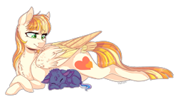 Size: 2947x1681 | Tagged: safe, artist:wallvie, oc, oc only, oc:moonlight melody (wallvie), oc:sunshine melody, pegasus, pony, baby, baby pony, female, lying down, mare, mother and child, mother and daughter, prone, simple background, transparent background