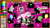 Size: 864x492 | Tagged: safe, artist:junniepiepoopop, pinkie pie, earth pony, pony, robot, g4, alternate design, alternate mane color, animal jam, balloon, band-aid, band-aid on nose, banner, blue eyes, blushing, bow, bracelet, chest fluff, choker, chokerpie, clothes, coat markings, color palette, colored hooves, curly mane, curly tail, duo, duo male and female, ear piercing, earring, emo, eyelashes, female, hair accessory, hair bow, hairclip, heart, jewelry, lidded eyes, looking back, male, mare, mismatched socks, piercing, pink coat, pink mane, pink tail, pink text, profile, scene, scenecore, skull, smiling, socks, sparkles, speech bubble, spiked choker, spiked wristband, standing, stars, striped socks, tail, tail accessory, text, tongue out, torn clothes, two toned mane, two toned tail, unshorn fetlocks, wingding eyes, wristband