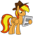 Size: 397x422 | Tagged: safe, artist:noi kincade, oc, oc only, oc:firey ratchet, g4, detective, fedora, hat, male, newspaper, simple background, solo, stallion, transparent background