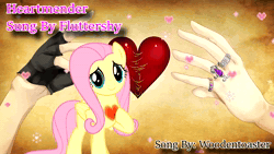 Size: 1280x720 | Tagged: safe, artist:darknightprincess, artist:magicalmysticva, fluttershy, pegasus, pony, g4, animated, cover, female, mare, music, singer, singing, song, voice acting, webm, youtube, youtube link, youtuber