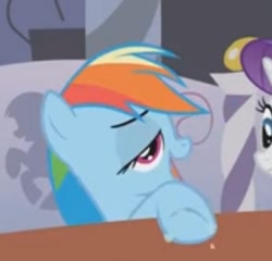 Size: 411x394 | Tagged: safe, screencap, rainbow dash, pegasus, pony, g4, funny face, jacuzzi, out of context, spa