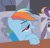 Size: 411x394 | Tagged: safe, screencap, rainbow dash, rarity, pegasus, pony, g4, funny face, jacuzzi, out of context, spa