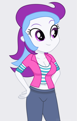 Size: 2144x3373 | Tagged: safe, artist:starcollider, derpibooru exclusive, berry preppy, equestria girls, equestria girls specials, g4, my little pony equestria girls: mirror magic, .svg available, belly button, breasts, clothes, equestria girls-ified, female, pants, shirt, solo, svg, vector