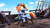 Size: 3840x2160 | Tagged: safe, artist:owlpirate, rainbow dash, pegasus, pony, g4, 3d, 4k, alternate timeline, alternate universe, amputee, boots, eyepatch, female, gritted teeth, gun, handgun, hat, high res, looking at you, mare, mouth hold, narrowed eyes, pirate hat, pirate ship, pistol, prosthetic leg, prosthetic limb, prosthetics, satchel, ship, shoes, source filmmaker, teeth