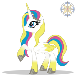 Size: 2485x2520 | Tagged: safe, artist:r4hucksake, oc, oc only, oc:lia, alicorn, pony, alicorn oc, colored wings, female, gradient legs, horn, mare, raised hoof, simple background, slender, solo, thin, transparent background, two toned wings, wings