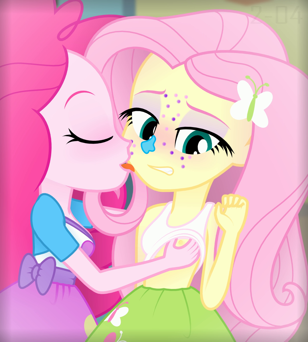 3317706 - questionable, artist:randomtriples, artist:randomtriples  full-size, fluttershy, pinkie pie, human, equestria girls, g4, my little  pony equestria girls: rainbow rocks, animated, bouncing, bouncing breasts,  breast grab, breasts, casual sex ...