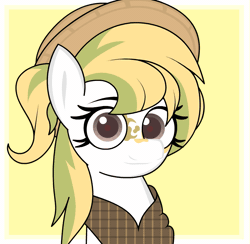 Size: 855x835 | Tagged: safe, artist:vilord, oc, oc only, oc:maize goldenrod, earth pony, pony, animated, cute, gif, heart, loop, one eye closed, simple background, solo, tongue out, wink