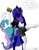 Size: 838x1080 | Tagged: safe, artist:goldfox, princess celestia, princess luna, alicorn, anthro, g4, alcohol, beer, cyrillic, dialogue, drunk, drunk bubbles, simple background, speech bubble, tail, tail wrap, translation request, white background