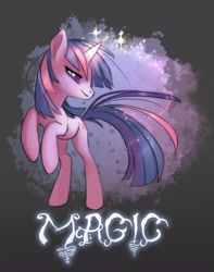 Size: 1768x2248 | Tagged: safe, artist:sambragg, twilight sparkle, pony, unicorn, g4, female, horn, magic, mare, solo