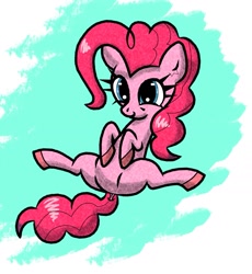 Size: 1971x2141 | Tagged: safe, artist:scandianon, pinkie pie, earth pony, pony, g4, butt, dock, female, lying down, mare, on back, plot, solo, spread legs, spreading, tail