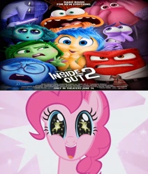 Size: 1948x2294 | Tagged: safe, edit, edited screencap, editor:questphillips, screencap, pinkie pie, earth pony, pony, g4, season 1, the ticket master, anger (inside out), anxiety (inside out), cute, diapinkes, disgust (inside out), disney, embarrassment (inside out), emotions, ennui (inside out), envy (inside out), excited, fear (inside out), female, inside out, inside out 2, joy (inside out), mare, pixar, poster, sadness (inside out), starry eyes, wingding eyes